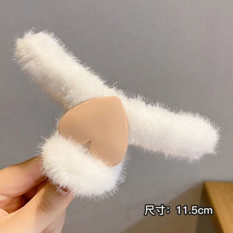 Plush Clip Headwear for Girls with Tassel and Eye Button - Image 32