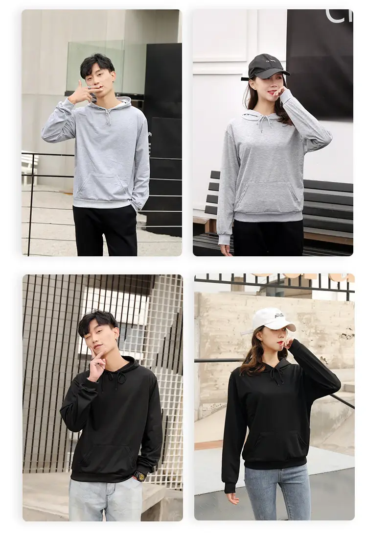 190g Sports Hooded Hoodie Beige 2021 — feature 7