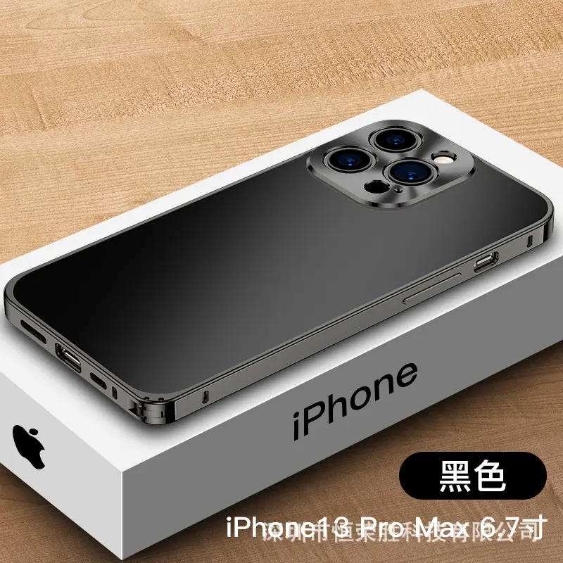 Anti-Fall Metal iPhone Case Clear Purple - Image 4