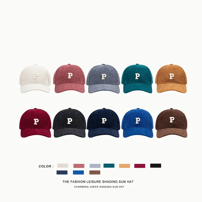 Japanese P Cap Winter Casual Baseball Cap - Image 5