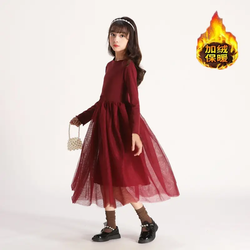 Girls' Fleece Lined Tulle Skirt Set Black Grey Medium to XL - Image 10