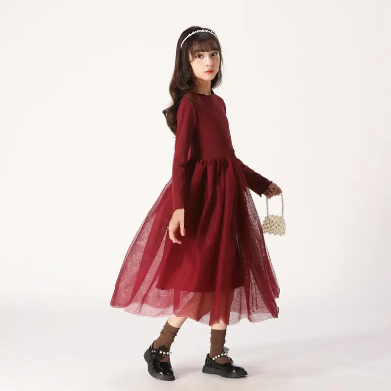 Girls' Fleece Lined Tulle Skirt Set Black Grey Medium to XL - Image 5