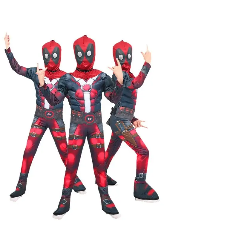 Kids Batman Muscle Suit Superman Spider-Man Costume - Image 30