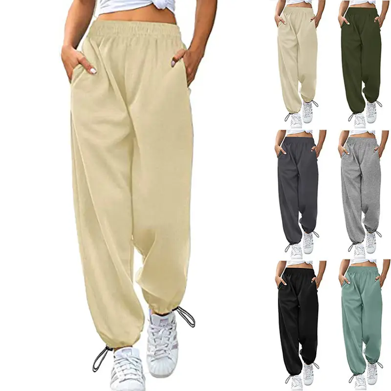 Women Loose Casual Drawstring Pants Summer Wear - Image 7