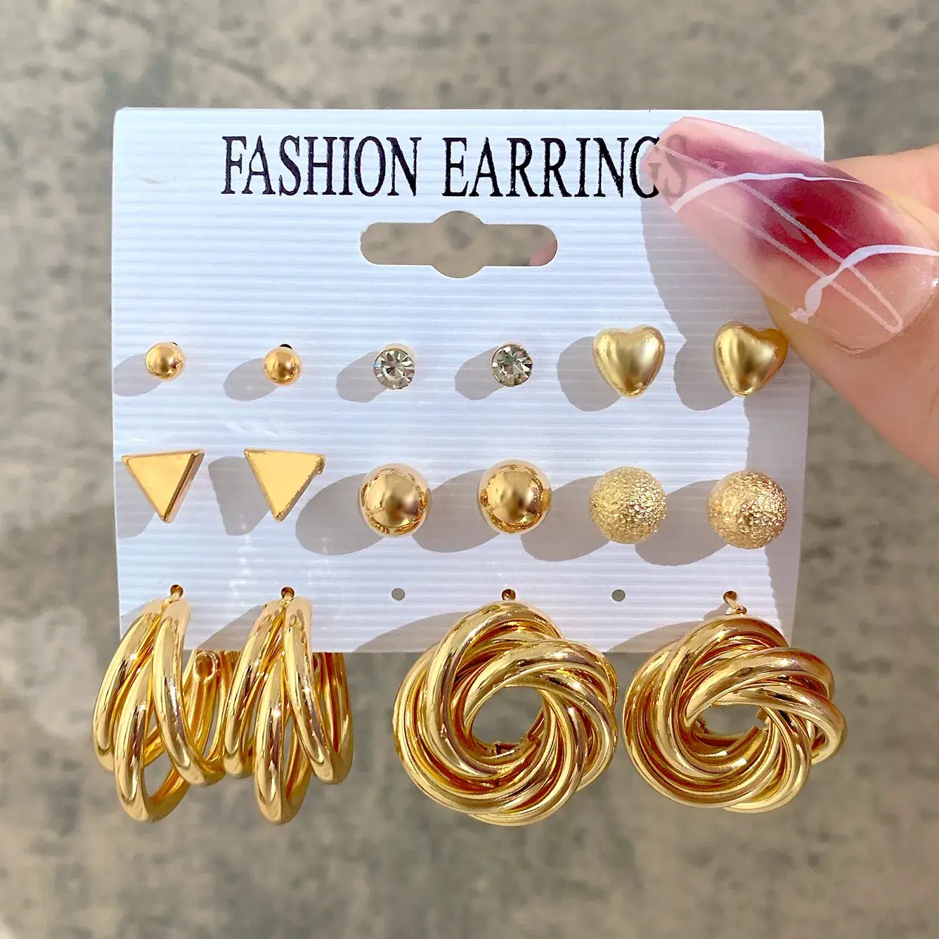 Independent Station Earring Set 5 Pairs Acrylic Pearl Earrings for Women - Image 14