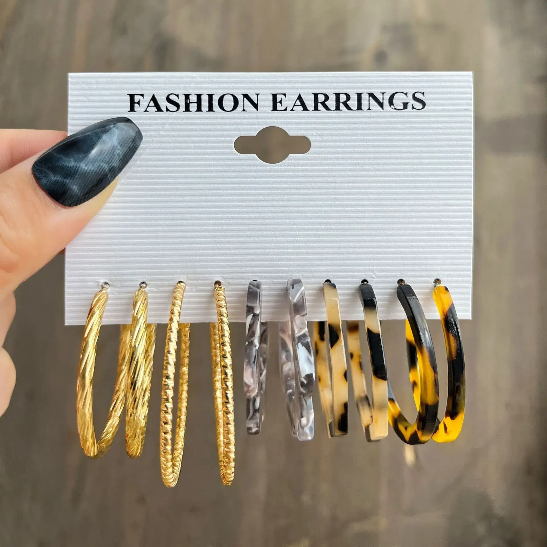 Independent Station Earring Set 5 Pairs Acrylic Pearl Earrings for Women - Image 27