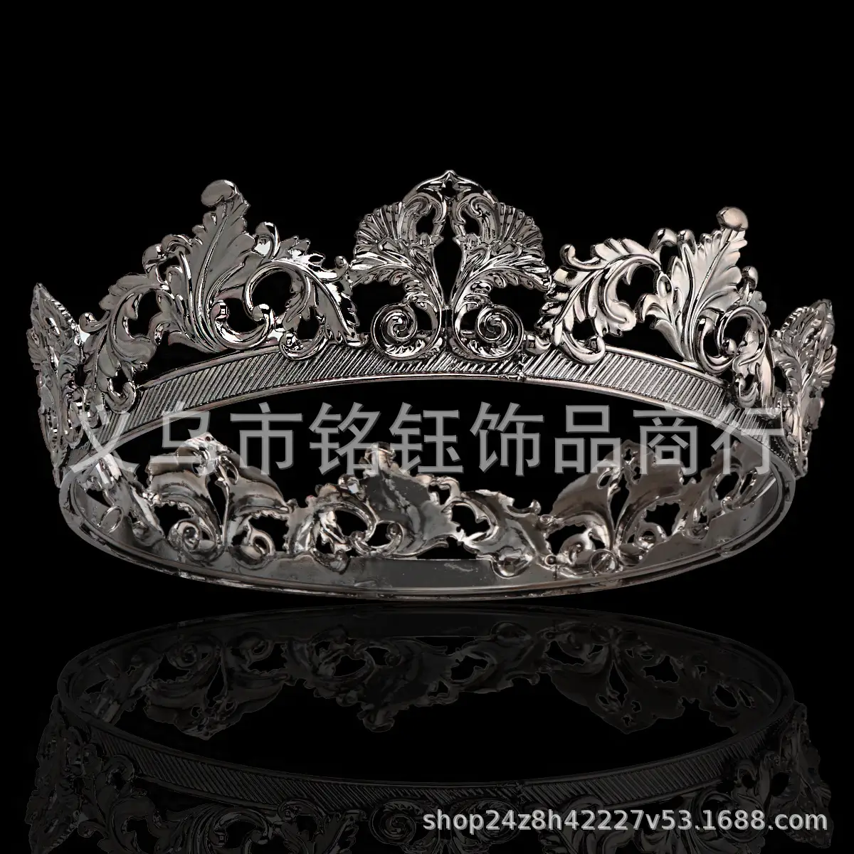 European American King Crown Headdress Queen Gun Black Retro Palace - Image 3