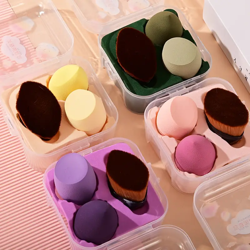 No-Eating Makeup Egg Powder Puff Set Dual Use - Image 10