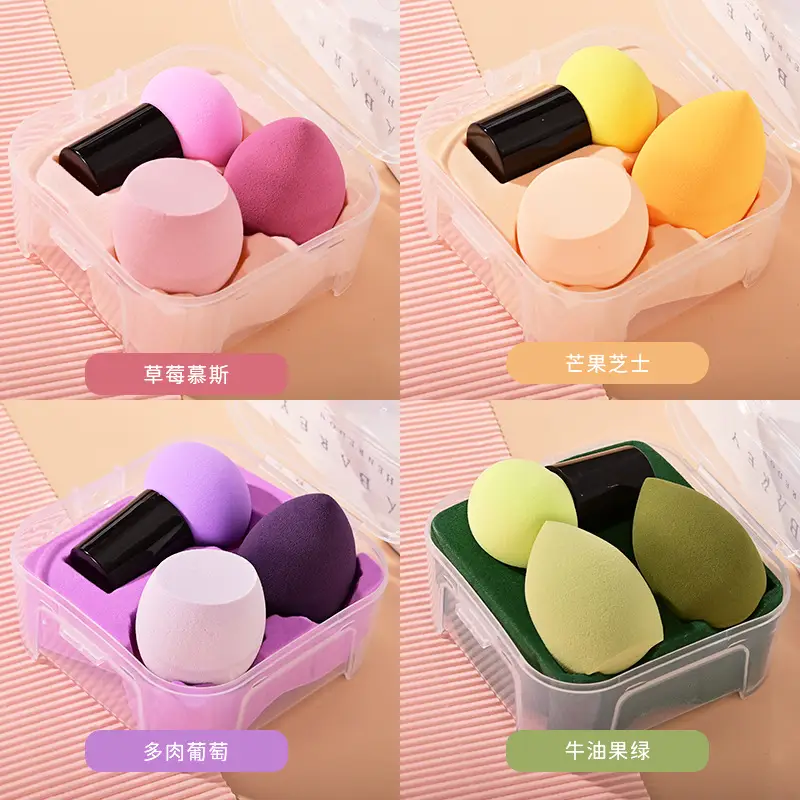 No-Eating Makeup Egg Powder Puff Set Dual Use - Image 2
