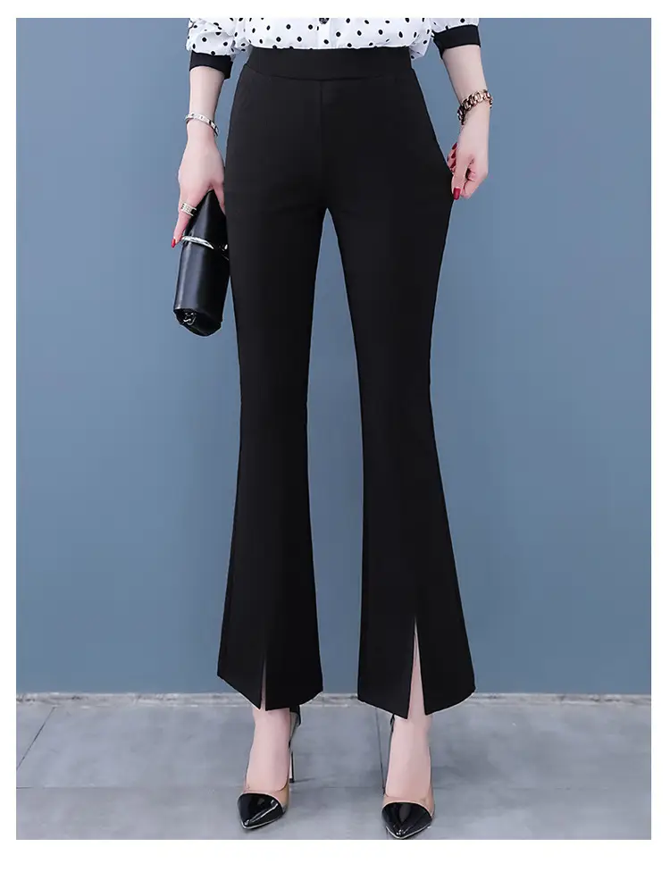 2026 Plus Size Flared Cropped Pants for Women — feature 12