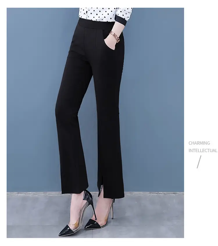 2026 Plus Size Flared Cropped Pants for Women — feature 13
