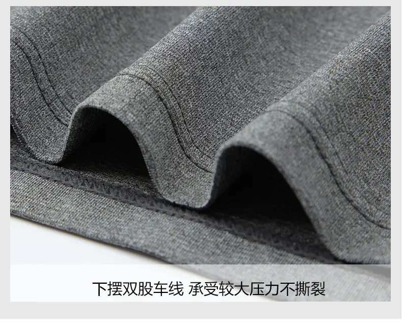 Grey Round Neck Work T-Shirt with Logo Print — feature 13
