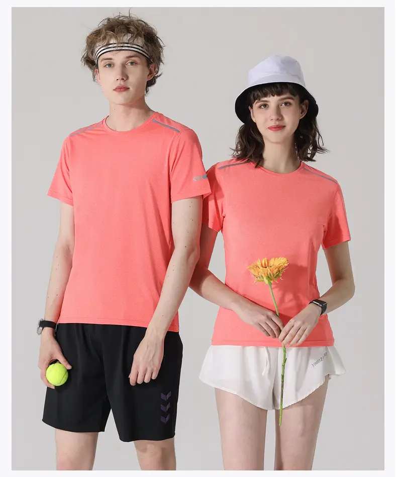 Grey Round Neck Work T-Shirt with Logo Print — feature 17