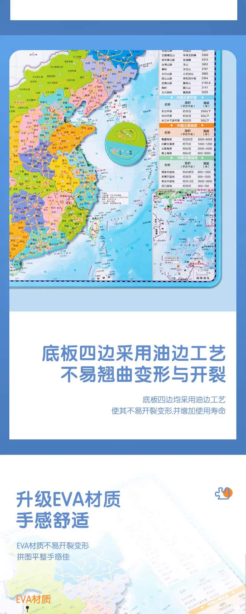 Magnetic World Map Puzzle for Kids Educational Toy — feature 10