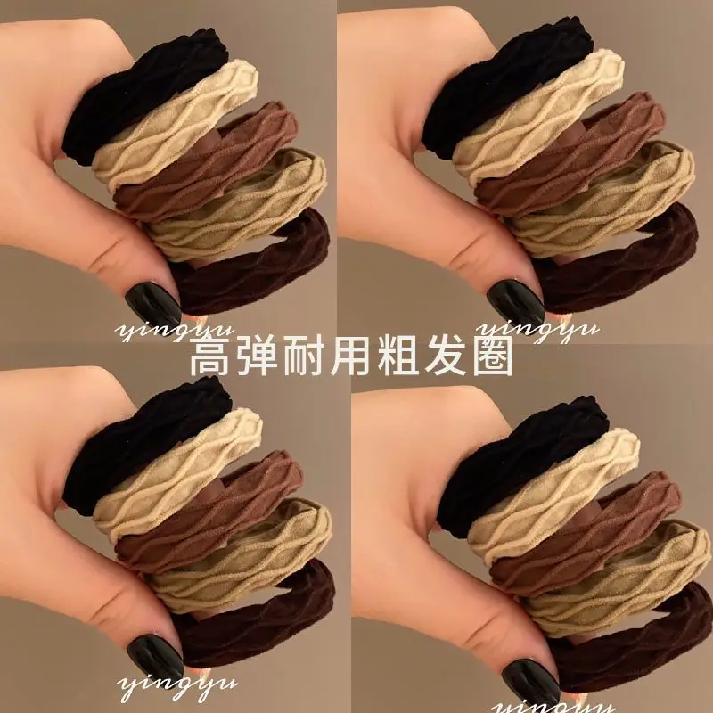 Korean Style Elastic Hair Band for Girls - Image 12