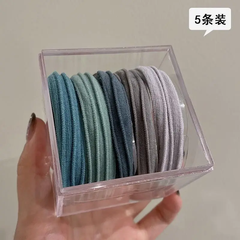 Korean Style Elastic Hair Band for Girls - Image 27