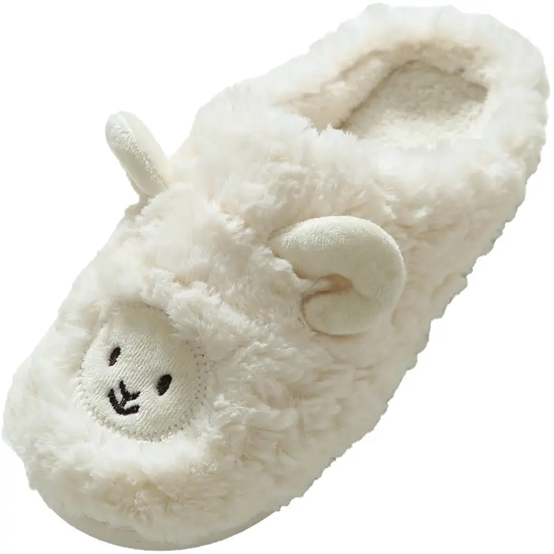 Factory Direct Cotton Slippers for Women, Cute Cartoon Style, Soft-Soled Plush Indoor Home Slippers for Winter, Couple Dormitory Cotton Slippers - Image 19