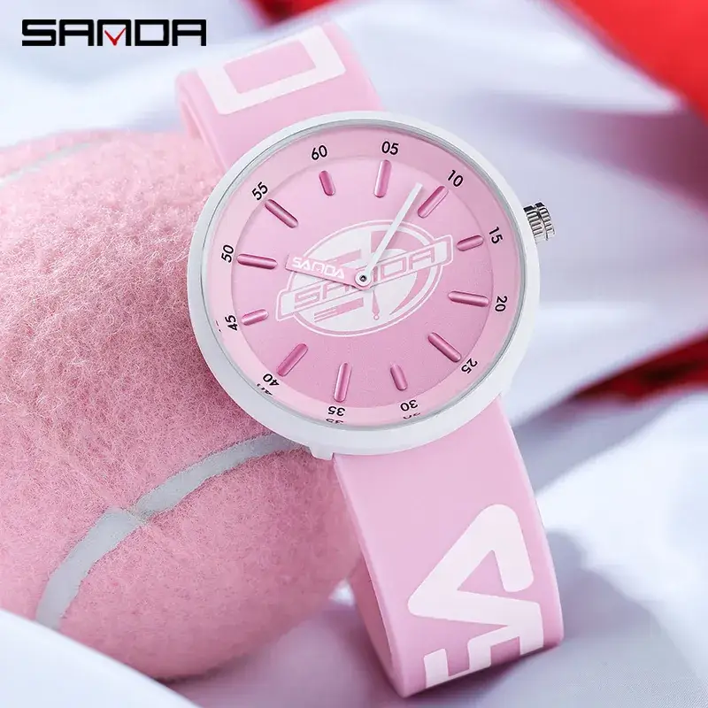 Sanda Student Watch Mint Green Detachable Strap Quartz - Image 5