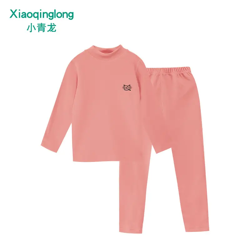 Little Green Dragon Winter Kids Thermal Pajamas Set