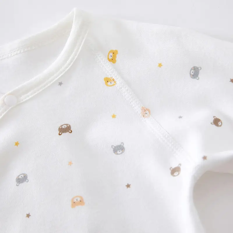 Newborn Baby Butterfly Suit White Cotton Spring Autumn - Image 9