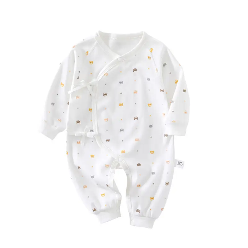 Newborn Baby Butterfly Suit White Cotton Spring Autumn - Image 10