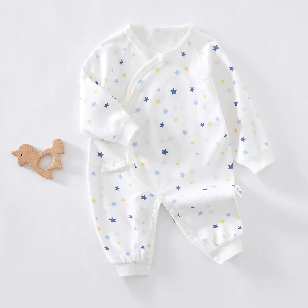 Newborn Baby Butterfly Suit White Cotton Spring Autumn - Image 2