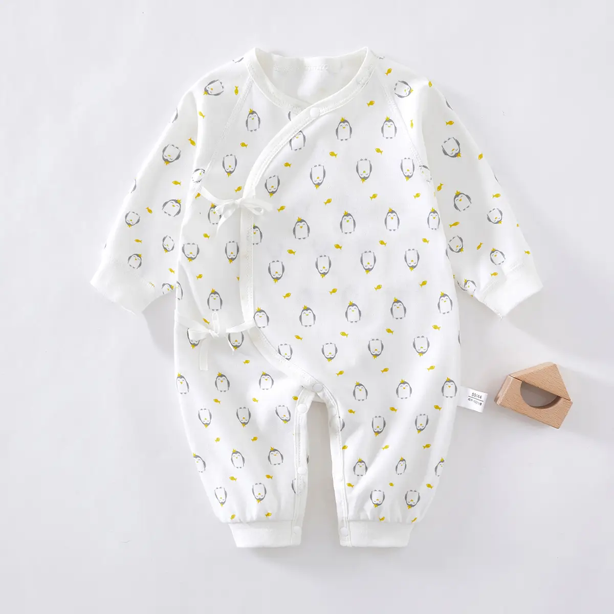 Newborn Baby Butterfly Suit White Cotton Spring Autumn - Image 3