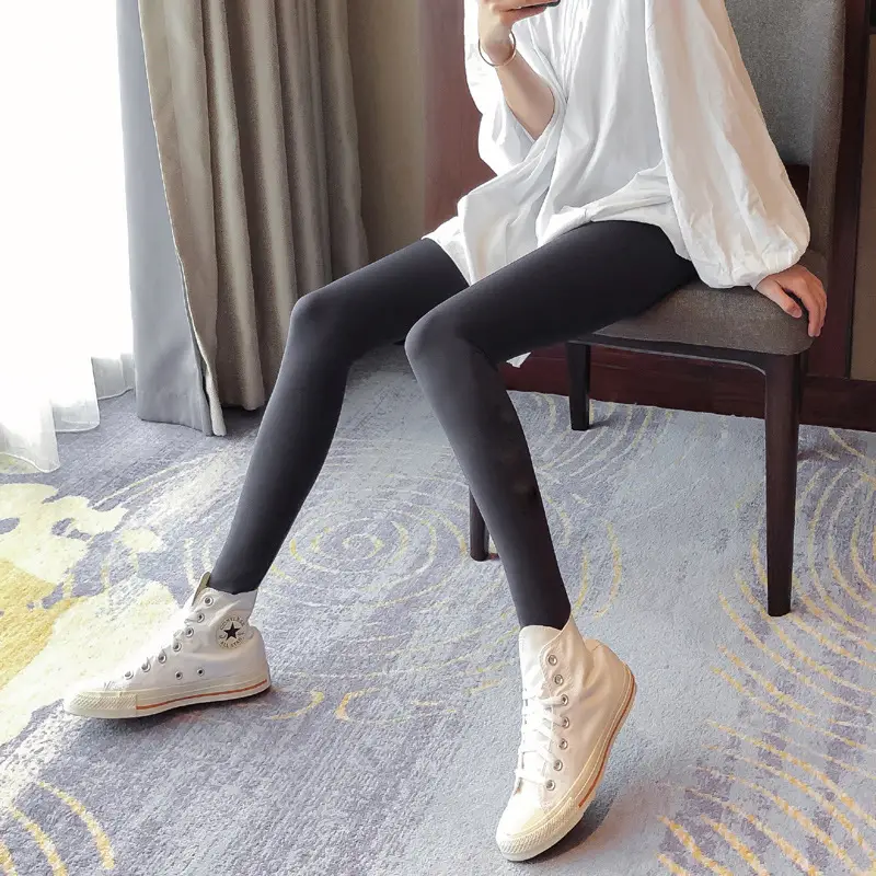 Fleece Lined Thickened Leggings Women High Waist 2021 - Image 2