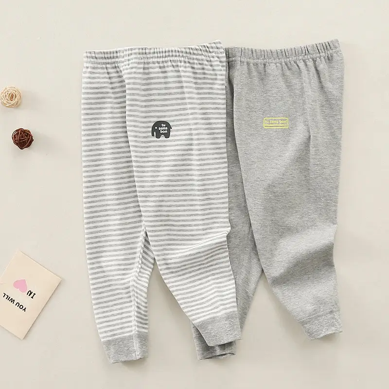 White Cherry Print Cotton Pants Set for Kids - Image 5