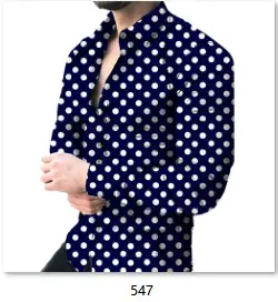 Men Printed Long Sleeve Shirt with Cross Design