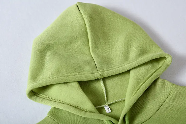 Green Printed Hoodie with "Smile" Text — feature 17