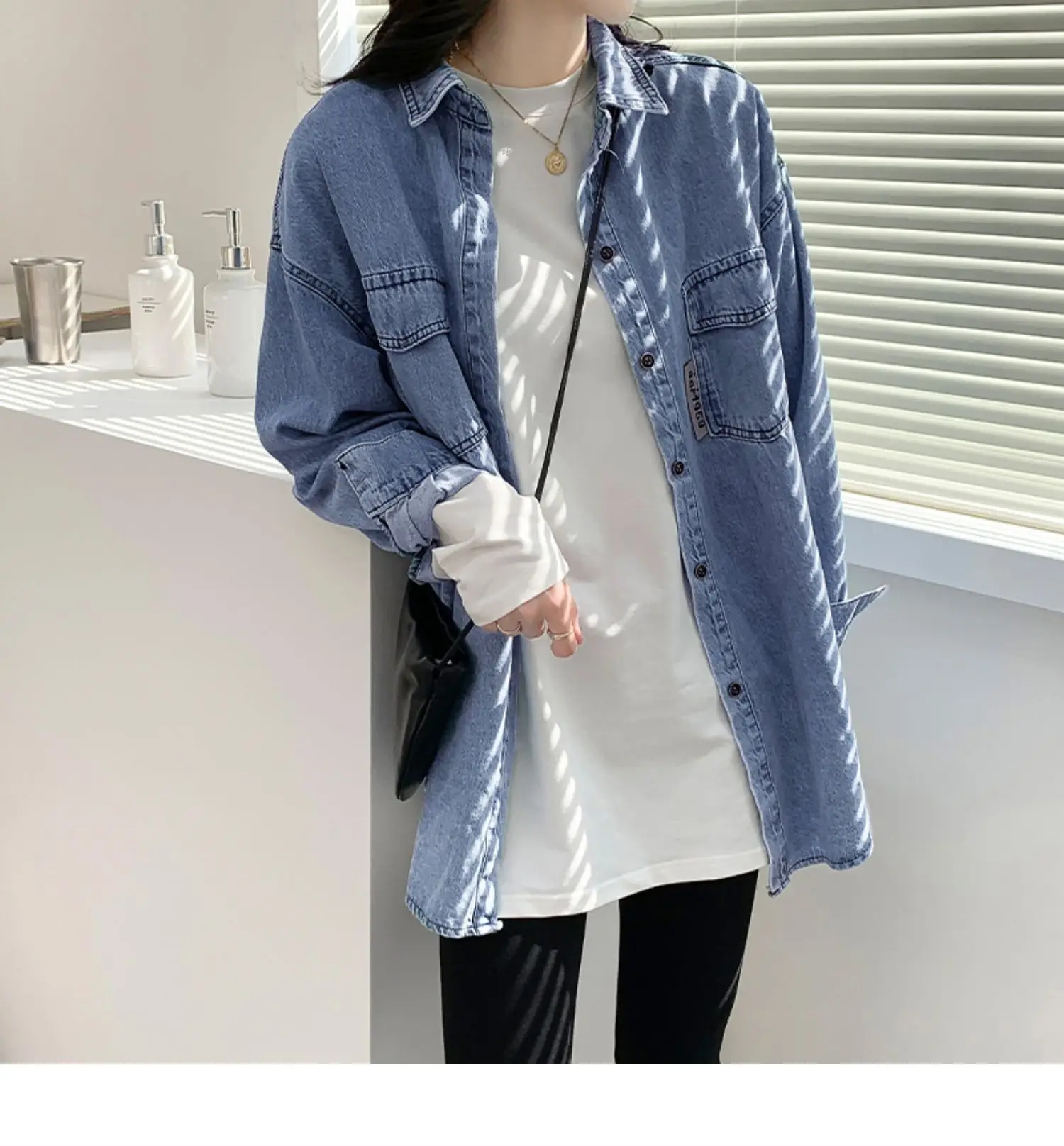 Wholesale Velvet White Long Sleeve Women's T-Shirt — feature 8