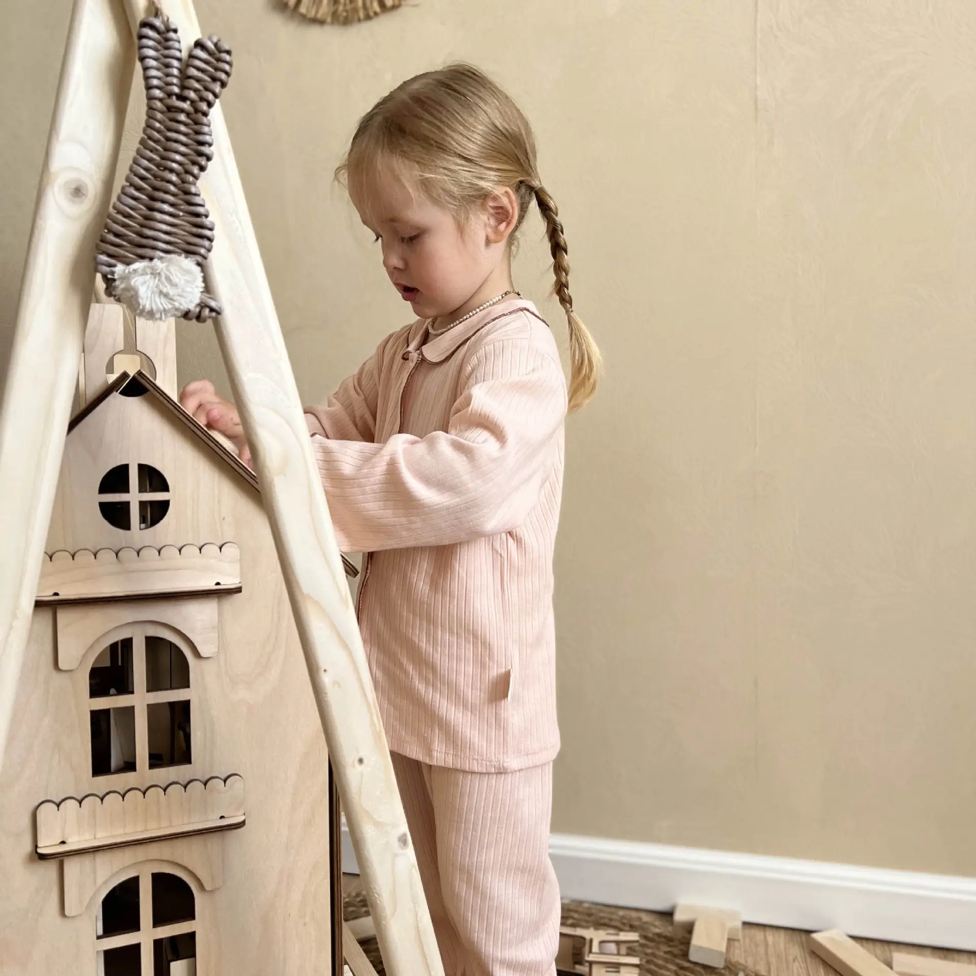 Girls' Pajama Set Moisture-Wicking Autumn Winter - Image 6