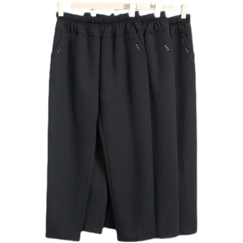 Mother's Velvet Pants Autumn Winter Warm Long Pants - Image 7