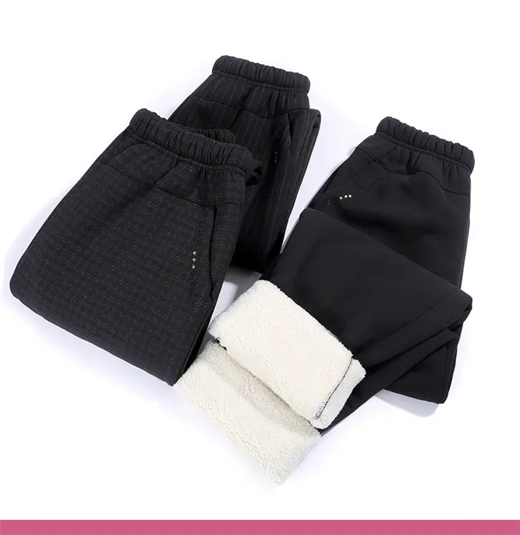 Mother's Velvet Pants Autumn Winter Warm Long Pants — feature 12