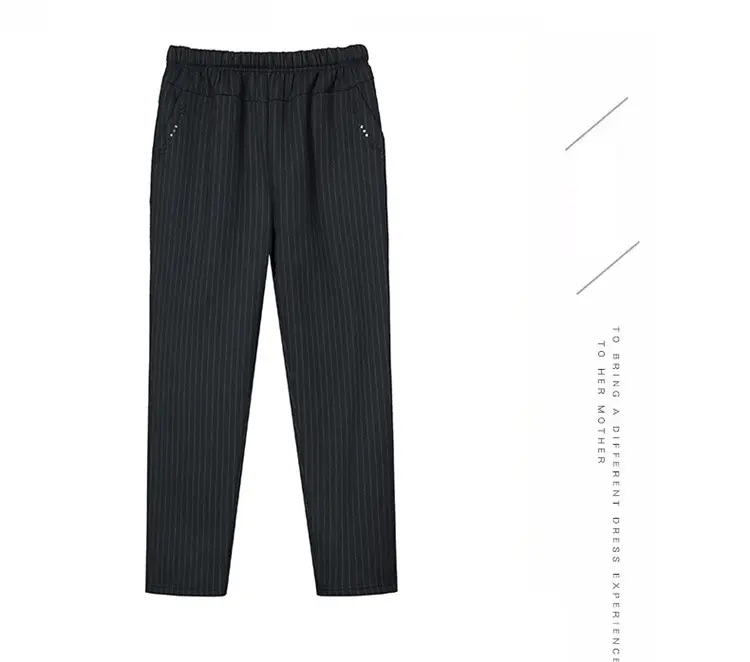 Mother's Velvet Pants Autumn Winter Warm Long Pants — feature 7