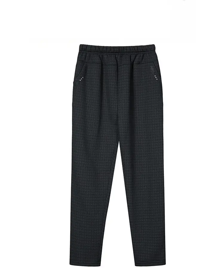 Mother's Velvet Pants Autumn Winter Warm Long Pants — feature 8