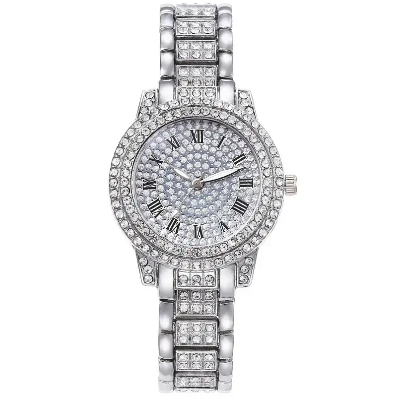 Gold Rhinestone Women's Wristwatch Set - Image 6
