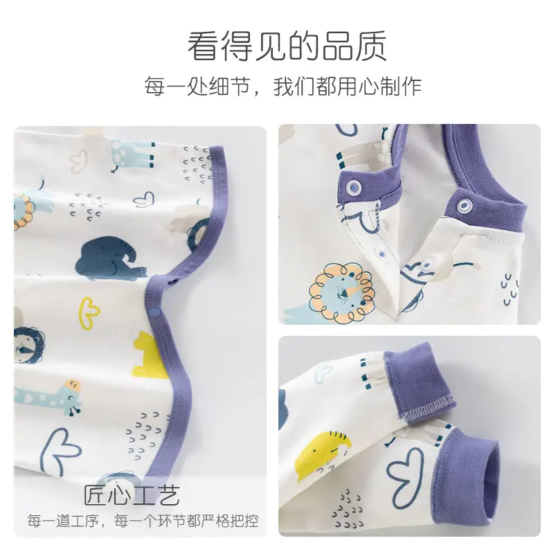 Baby Sleep Dress White Cactus Print One Piece - Image 7