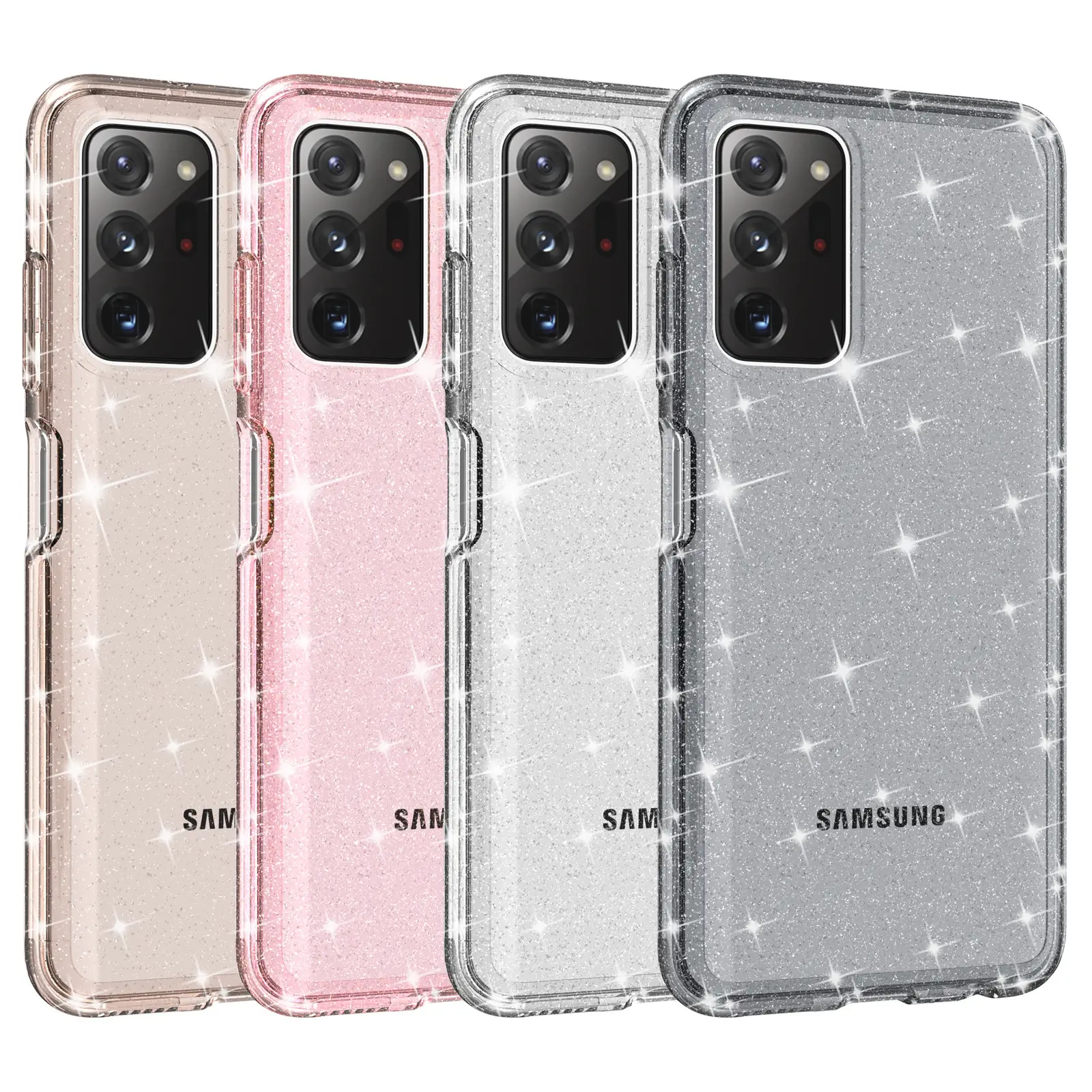 Samsung A03s Transparent Glitter Phone Case - Image 8