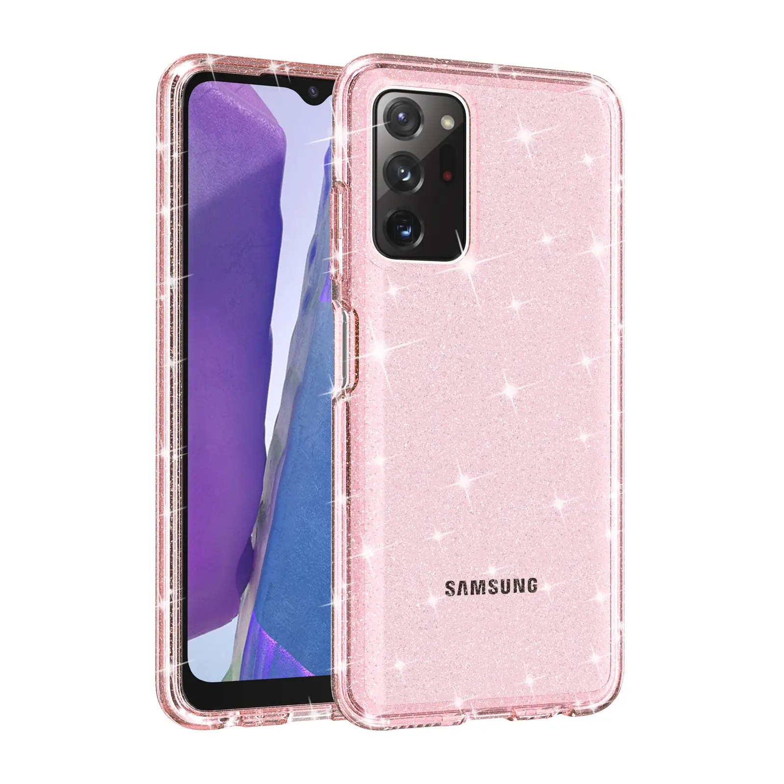 Samsung A03s Transparent Glitter Phone Case - Image 11