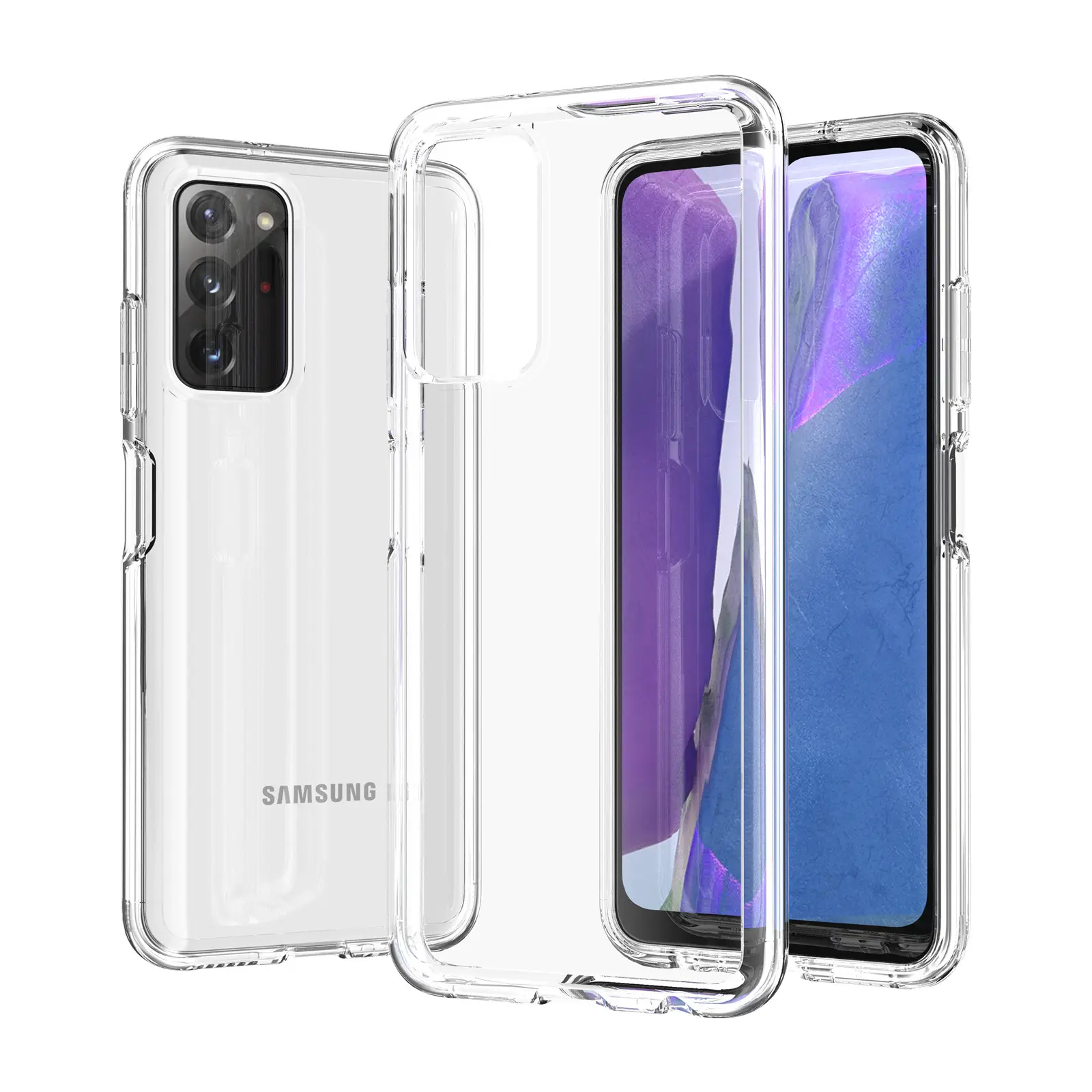 Samsung A03s Transparent Glitter Phone Case - Image 5