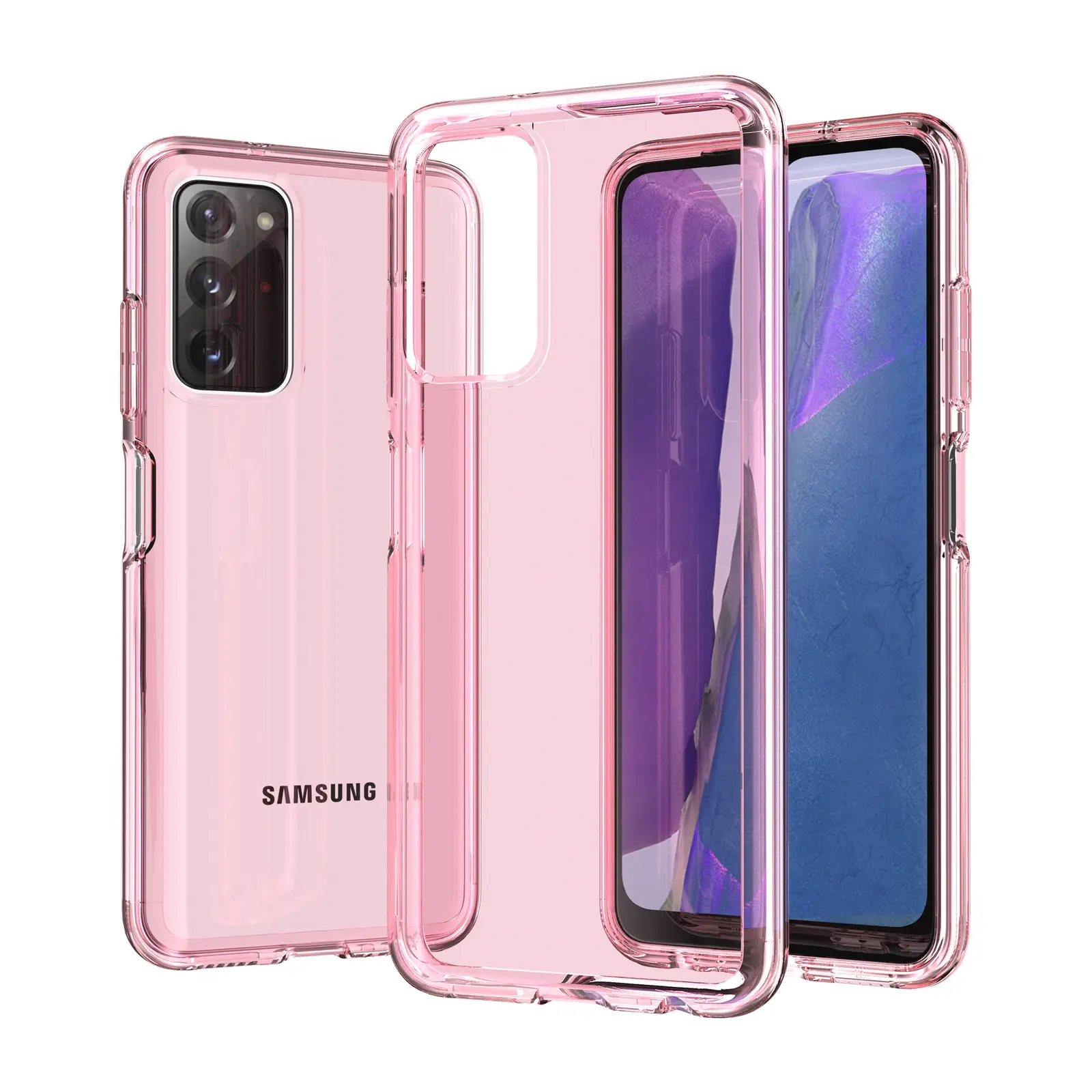 Samsung A03s Transparent Glitter Phone Case - Image 7