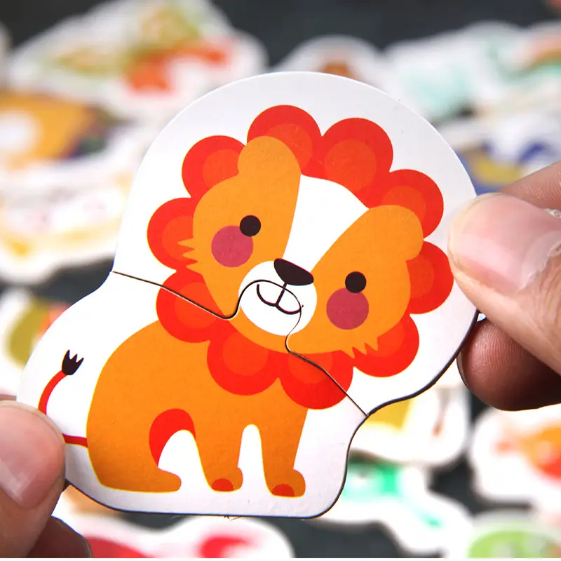 Children's Iron Jigsaw Puzzle Lion Animal Educational Toy - Image 10