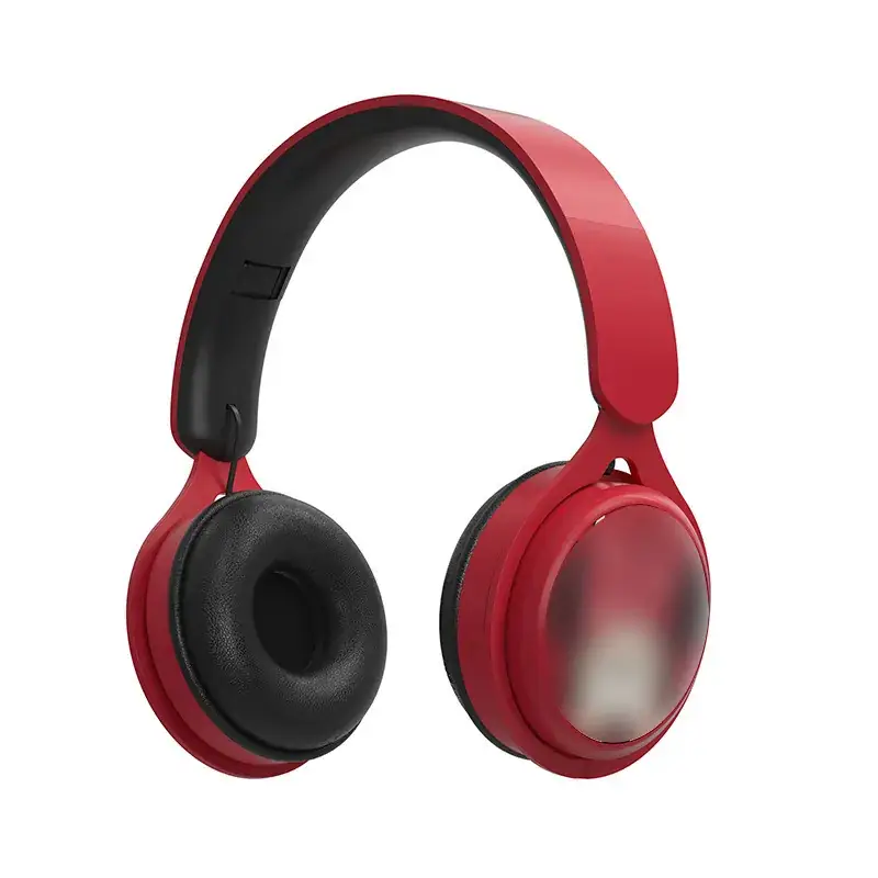 Red Wireless Bluetooth Headset with Foldable Design - Image 10