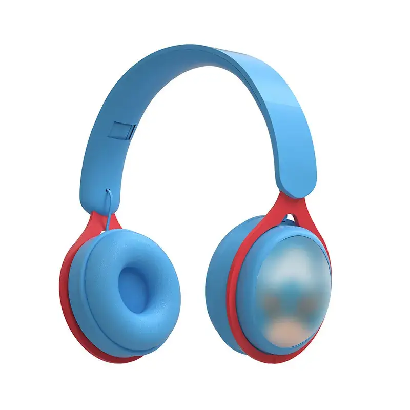 Red Wireless Bluetooth Headset with Foldable Design - Image 2