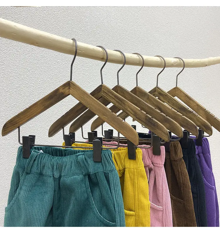 Brown Corduroy Padded Casual Pants for Boys Girls — feature 16