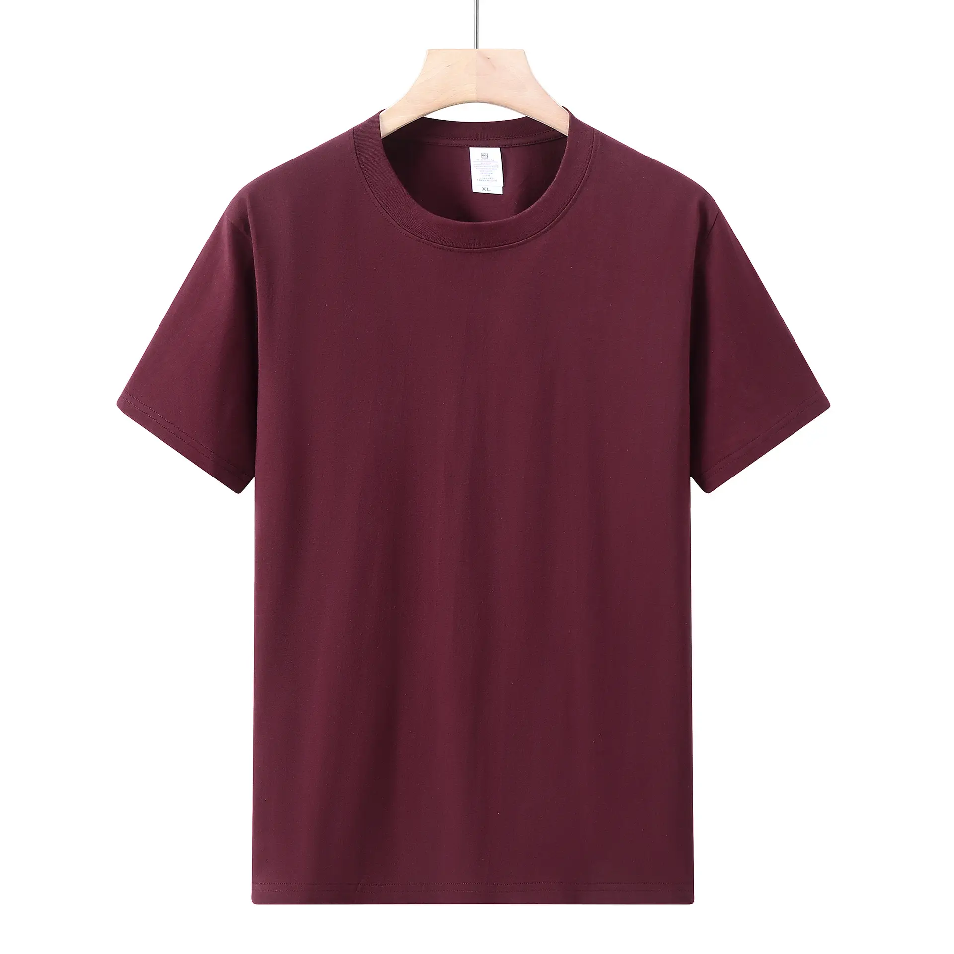 Men White Cotton T-Shirt Short Sleeve Round Neck - Image 27