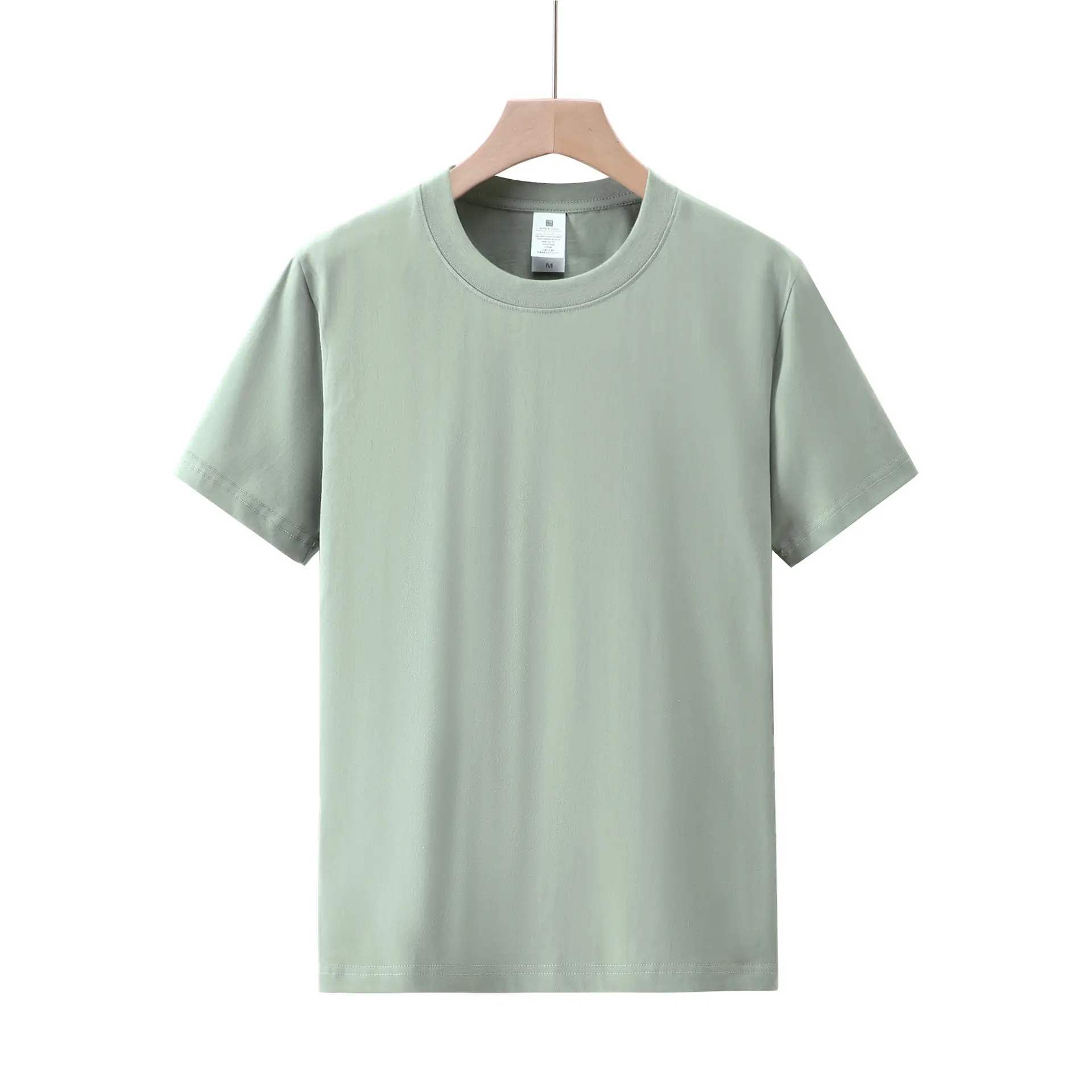 Men White Cotton T-Shirt Short Sleeve Round Neck - Image 28