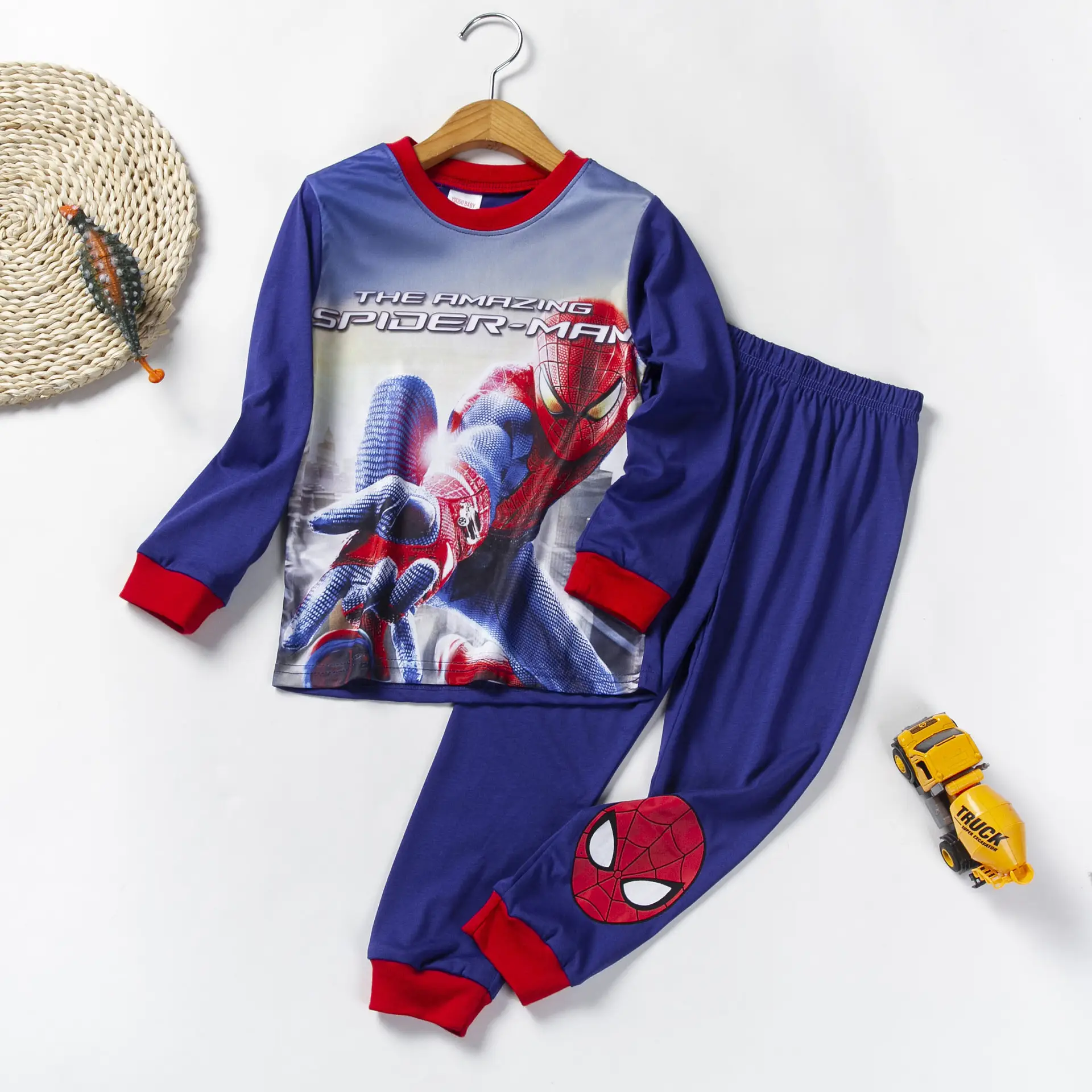 Spider-Man Cotton Pajamas for Boys Long Sleeve
